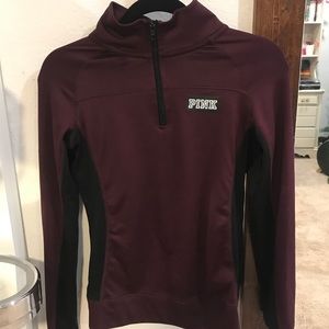 PINK Athletic Maroon Half Zip